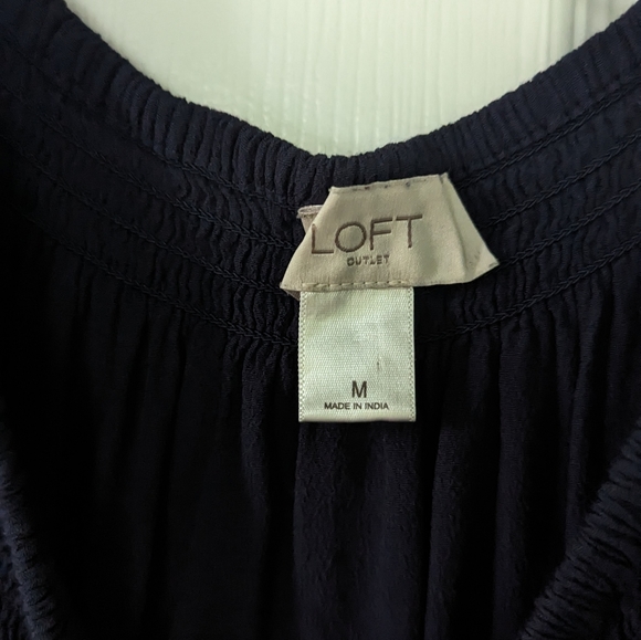 Loft Embroidered Swing Off Shoulder Dress - Picture 12 of 15